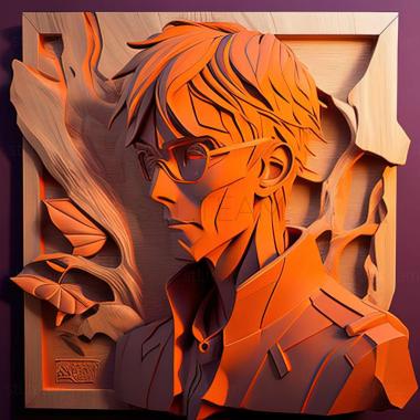 3D model Neon Genesis Evangelion Yoshiyuki Sadamoto (STL)